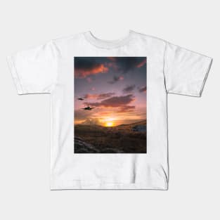 Sunset Jets Kids T-Shirt